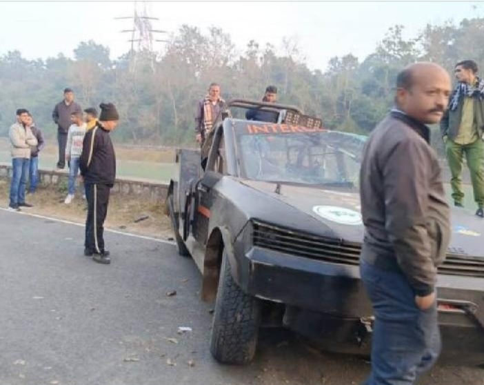 दुःखद घटना। वन विभाग की नई गाड़ी के ट्रायल के दौरान चार लोगों की मौत। पांच घायल। एक लापता